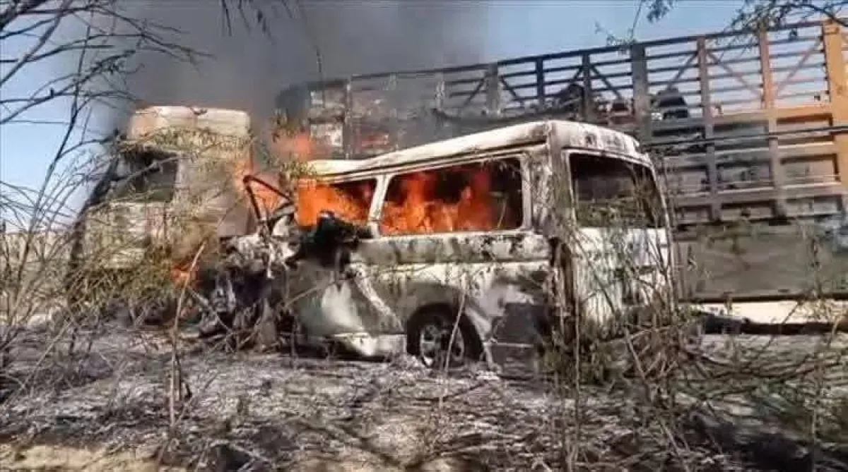 اسرار | بالصور والتفاصيل.. وفاة 16 شخصاً بينهم نساء وأطفال في تصادم مروع بطريق المحفد بأبين | شاهد