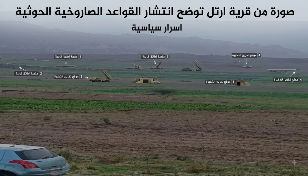 اسرار | بالصور والتفاصيل .. تحت حراسة أجنبية مشددة.. الحوثيون يتخذون من مدنيي صنعاء دروعاً بشرية لنشر المنصات الصاروخية